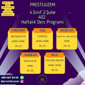 4. Sınıf 2. Şube (2025-2026)